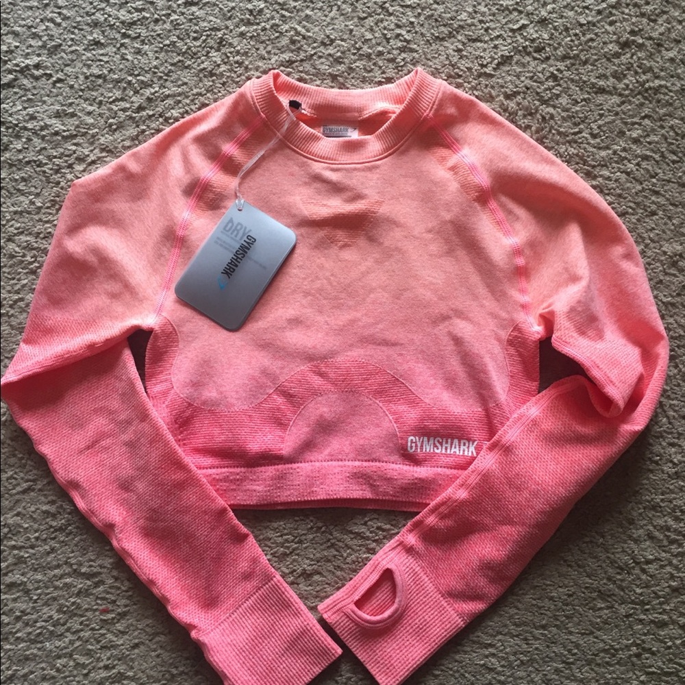 Gymshark Pink Ombré Vital Seamless Crop Top